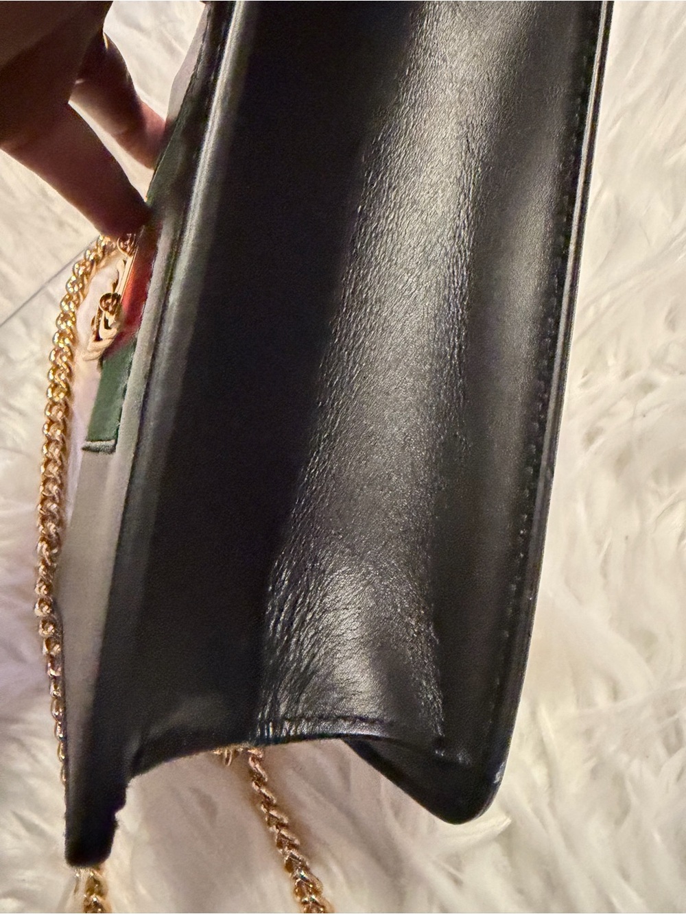 GUCCI Black Leather Sylvie Shoulder Bag / Crossbody - Picture 16 of 16